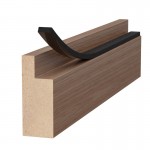 BLACK ADHESIVE DRAUGHT EXCLUDER 20x10 5m